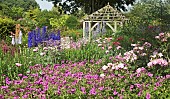 Wide borders of herbaceous perennials